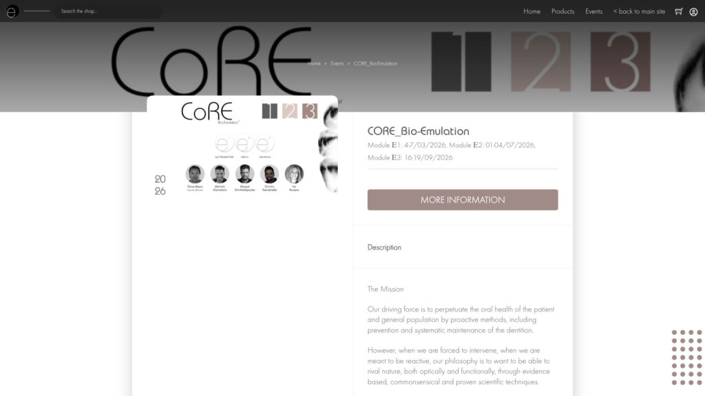 Bio-Emulation Web Shop